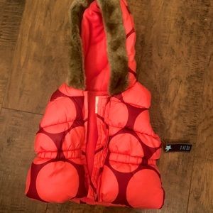 Baby Girl Puffer Hooded Vest